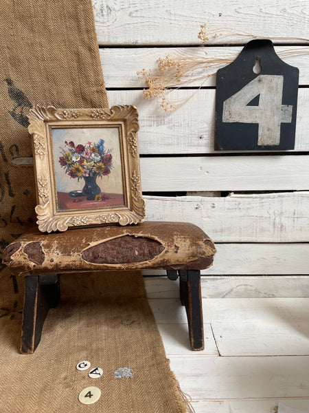 Vintage Framed Floral Painting