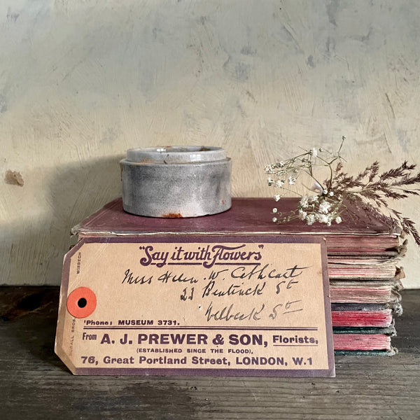 Stained Savory & Moore Chemist Pot