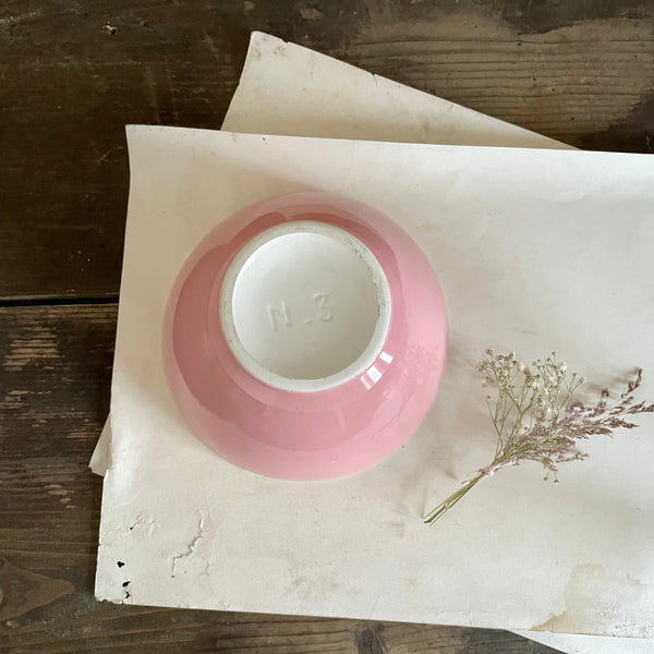 Antique Pink French Café Au Lait Bowl