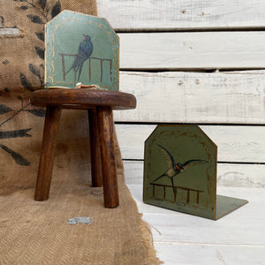 Antique Toleware Bookends