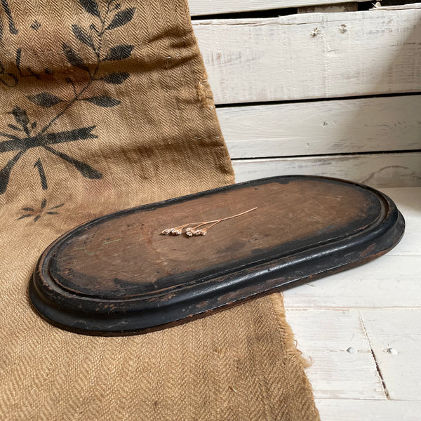 Antique Oval Dome Wood Base