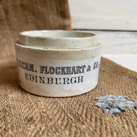 Antique Duncan, Flockhart & Co Chemist Pot