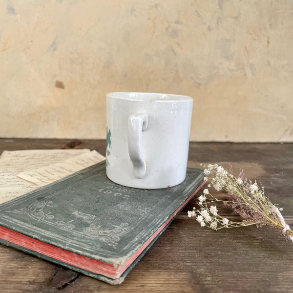 Antique First Lesson Staffordshire Mug