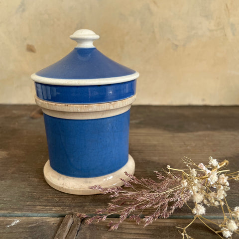 Antique Blue Chemist Pot