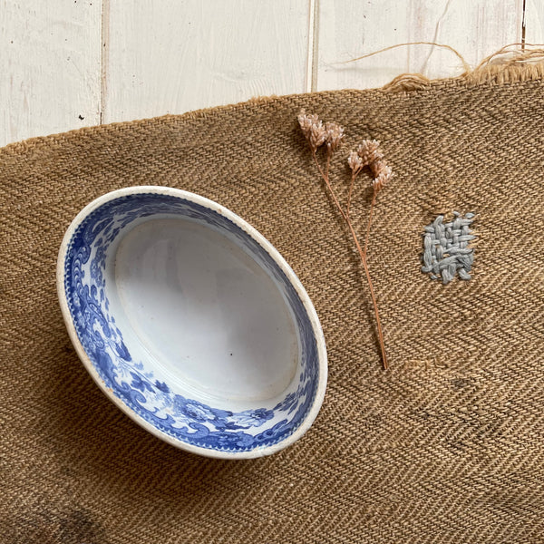 Antique Davenport Blue Dish