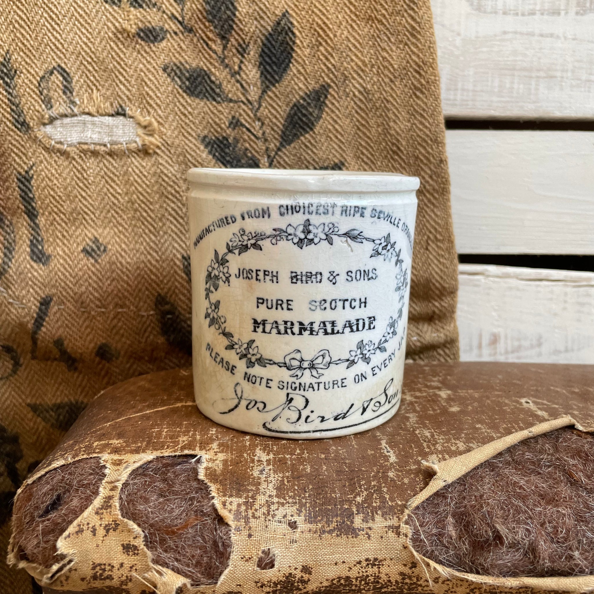 Antique Joseph Bird & Sons Marmalade Pot