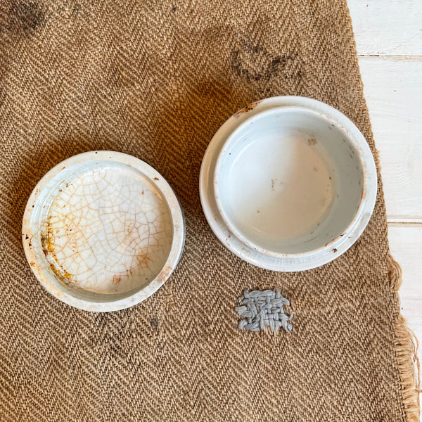 Plain Antique Chemist Trinket Pot
