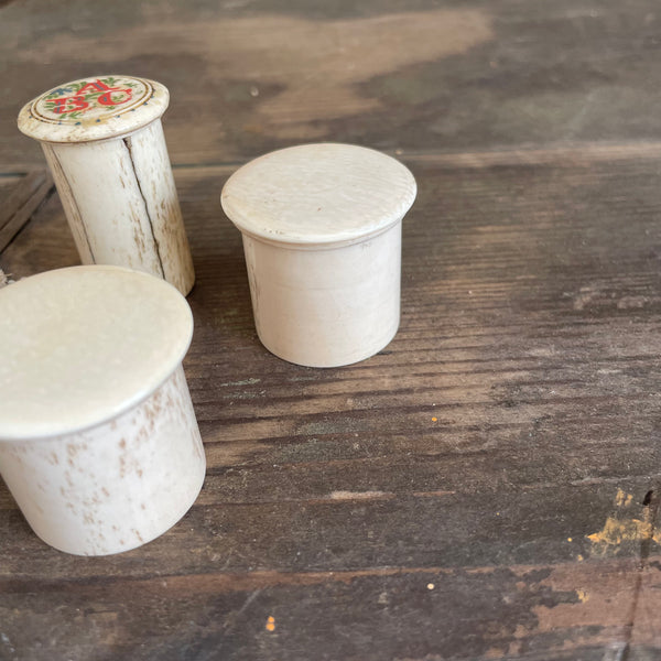 Antique Little Bone Pots