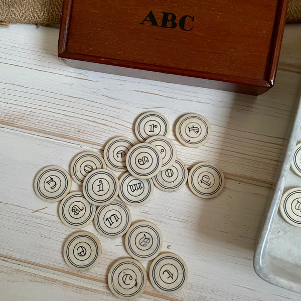Antique Rare Spelling Letters