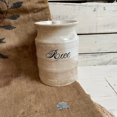 Victorian Ceramic Rice Jar
