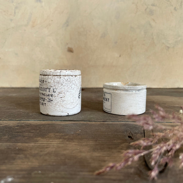 Antique Victorian Advertising Pots