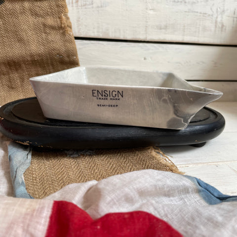 Antique Ceramic Ensign Developing Tray