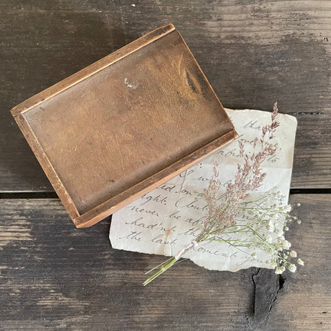 Antique Slide Lid Box