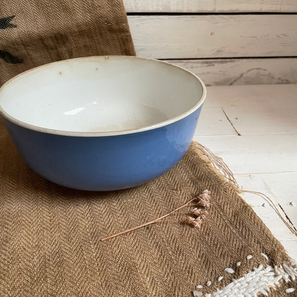 Large French Blue Bowl