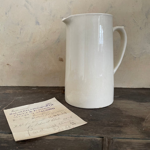 Crisp Vintage White Jug