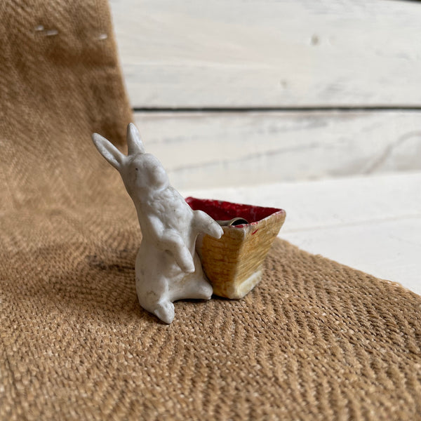 Antique Rabbit Thimble Holder
