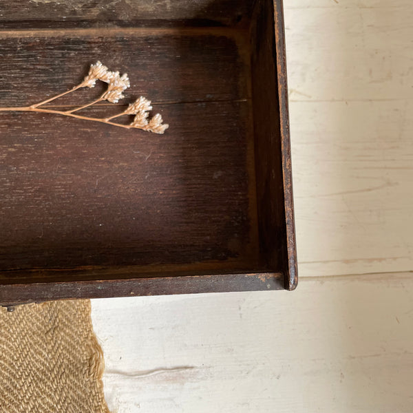 Vintage Wooden Etched Box