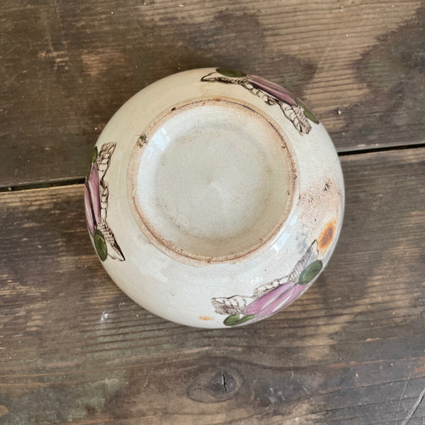 Antique Painted French Café Au Lait Bowl