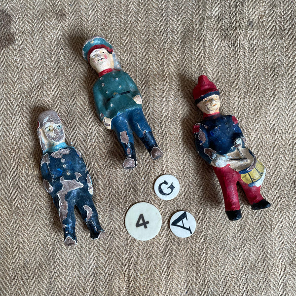 Antique Papier Mâché Toy Soldiers