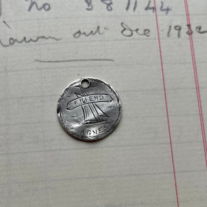 Agnes Boat 'Friend' Love Token