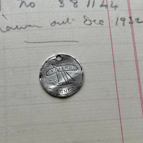 Agnes Boat 'Friend' Love Token