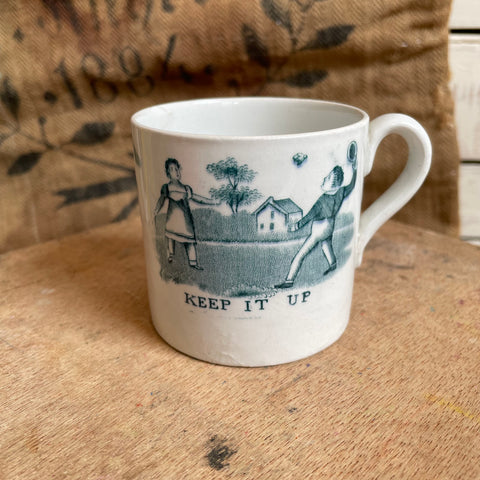 Rare Antique Staffordshire Badminton Childs Cup