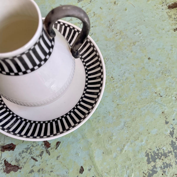 Antique Art Deco Jug & Saucer