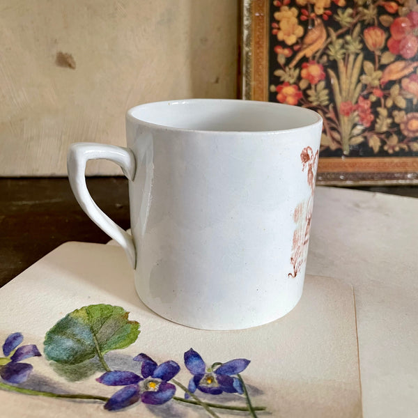 Rare Antique Staffordshire Football Childs Cup