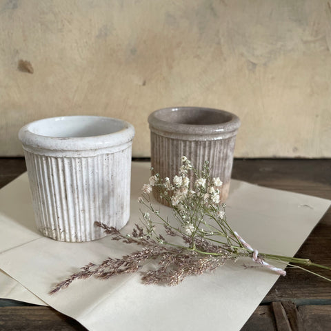 Victorian Ribbed Plain Pots