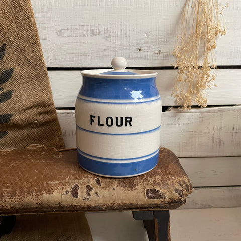 Vintage Price Bros Flour Jar
