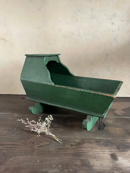 1830 Victorian Handmade Doll Crib