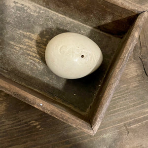 Antique Caperns Broody Ceramic Egg