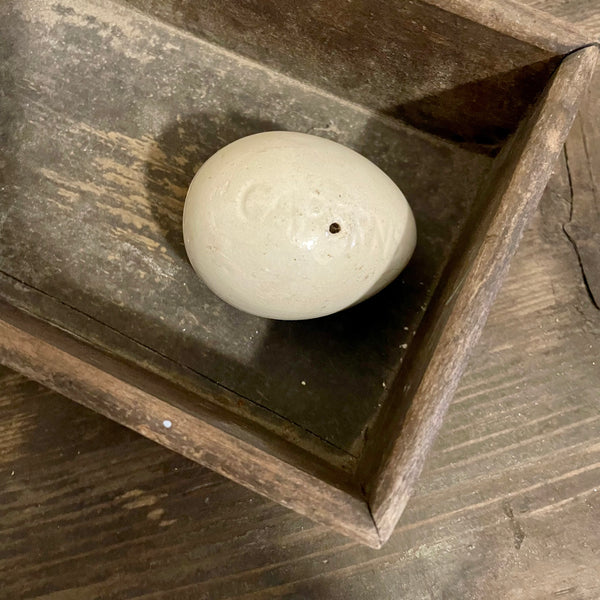 Antique Caperns Broody Ceramic Egg