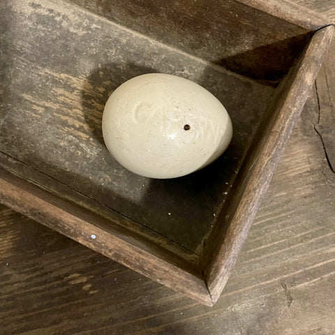 Antique Caperns Broody Ceramic Egg