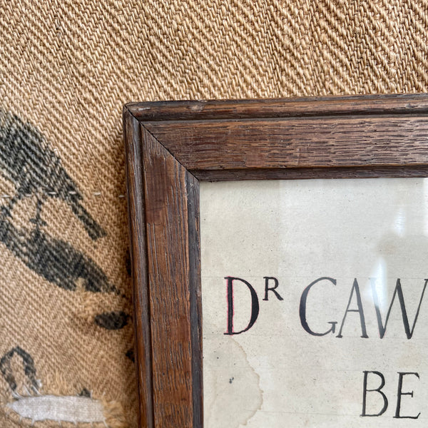 Unusual Vintage Doctors Sign