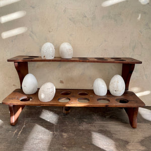 Antique Wooden Egg Rack