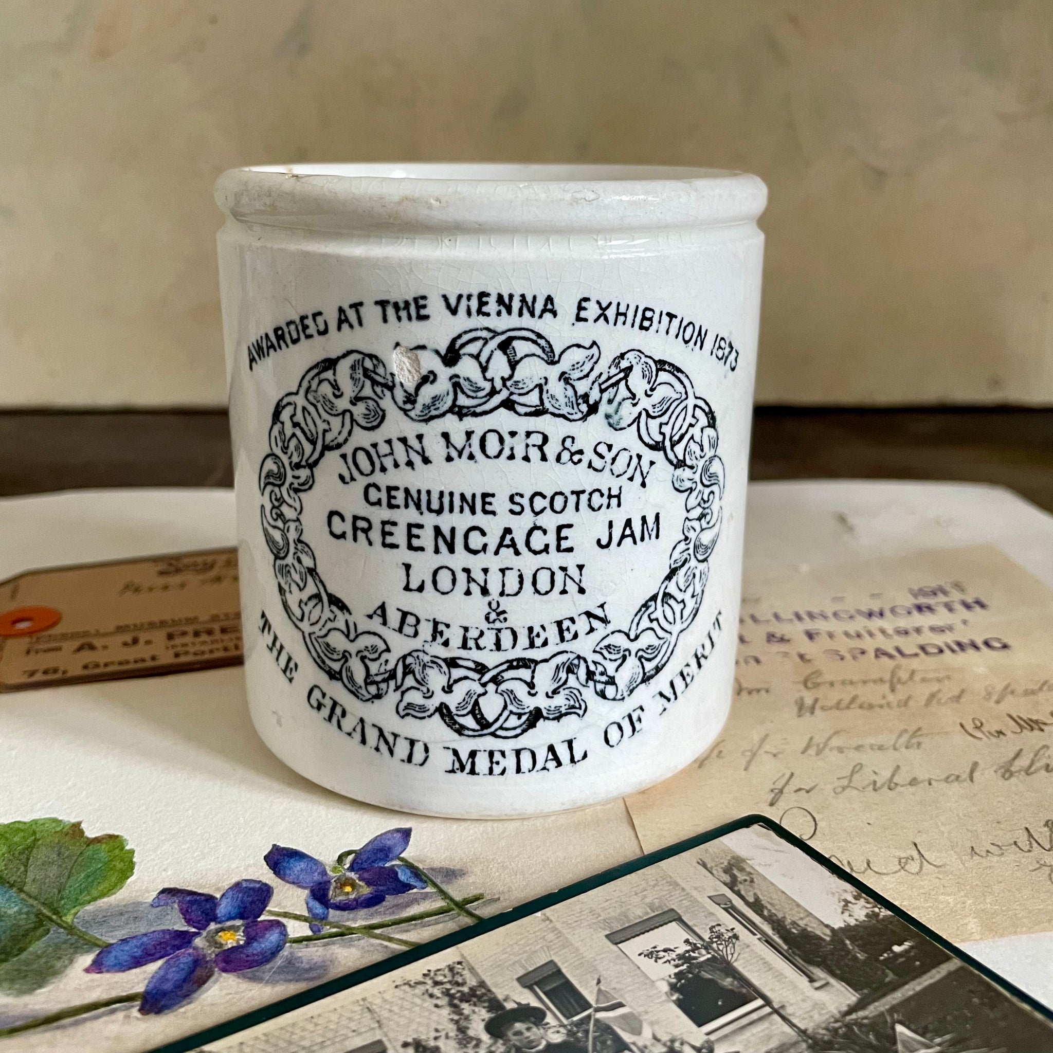 Rare John Moir Greengage Jam Pot