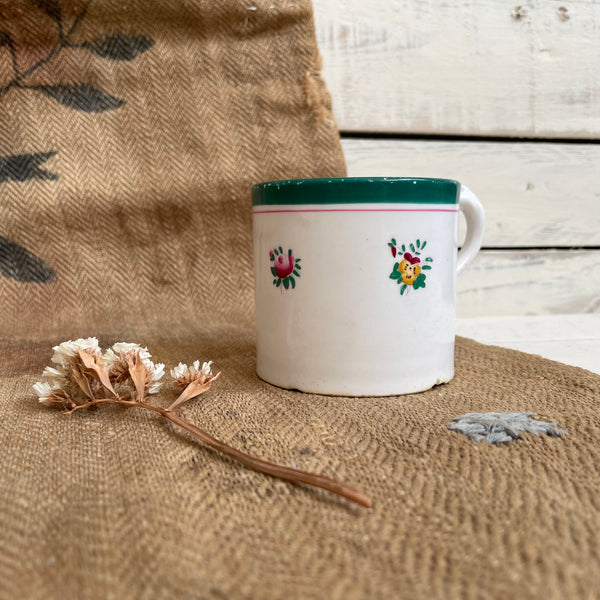 Pretty Vintage Floral Cup