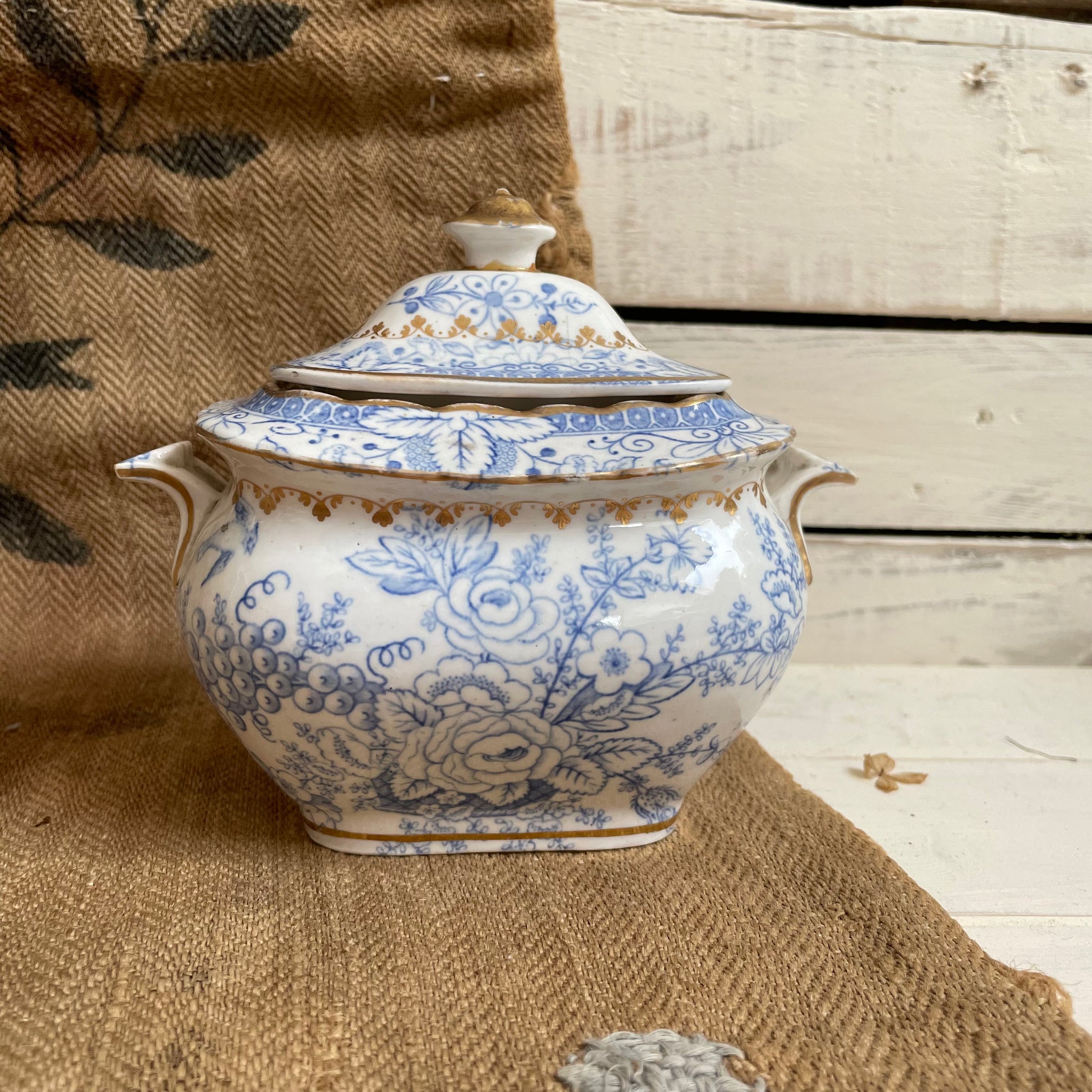 Antique Sugar Bowl Pot