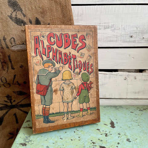 Vintage French Alphabet Blocks