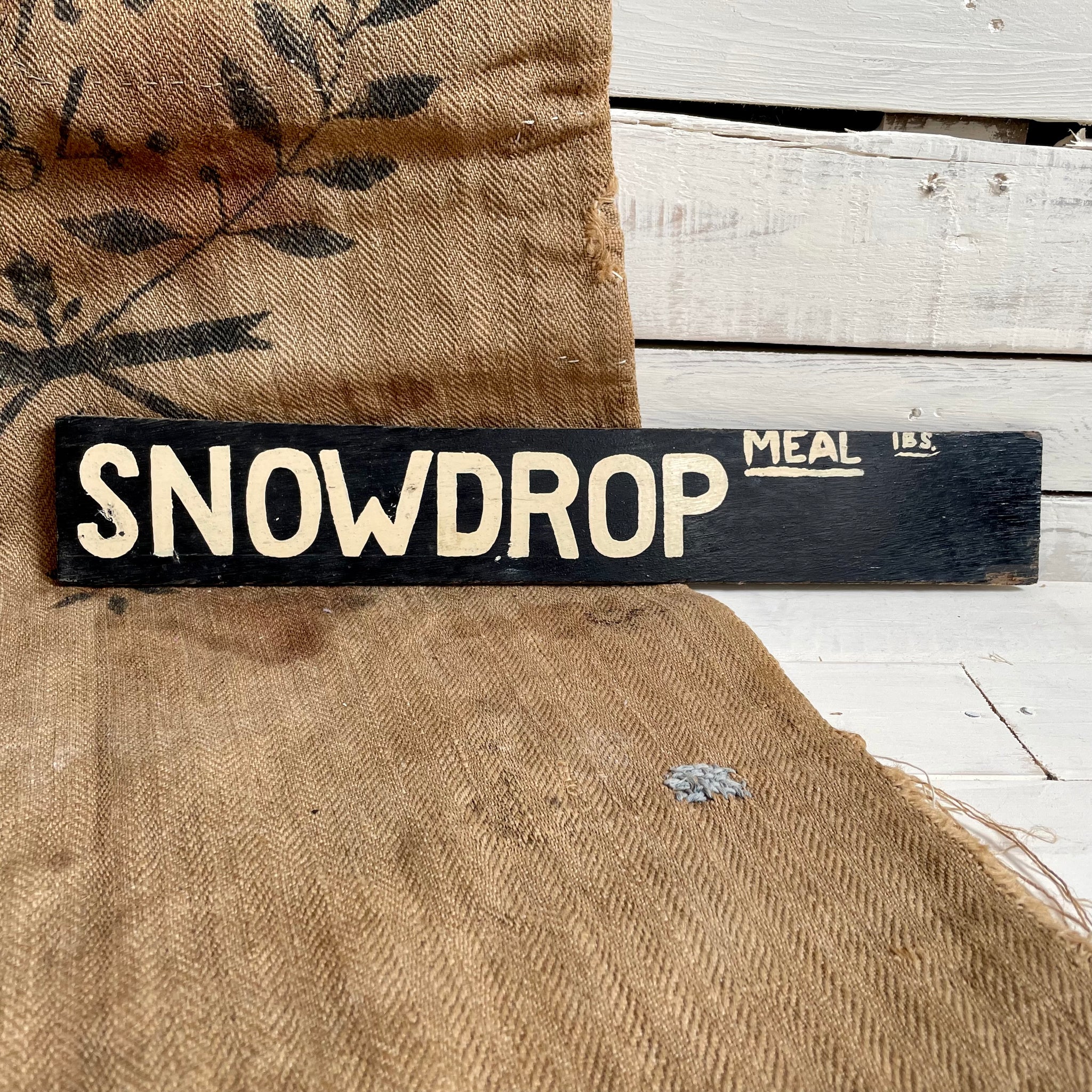 Original Snowdrop Cow Sign