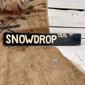 Original Snowdrop Cow Sign