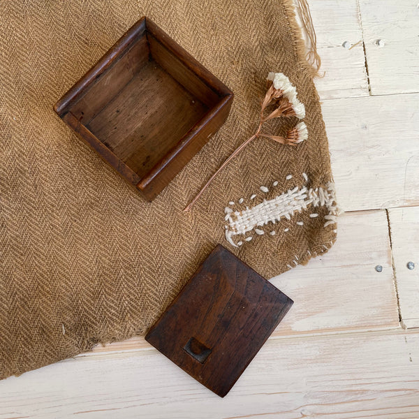 Antique Slide Lid Box