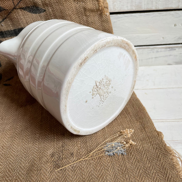 Vintage White Band Jug