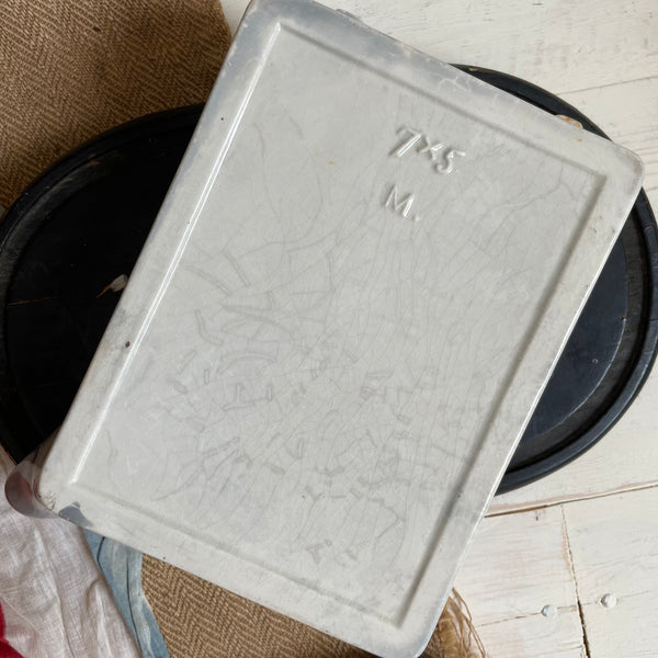 Antique Ceramic Ensign Developing Tray