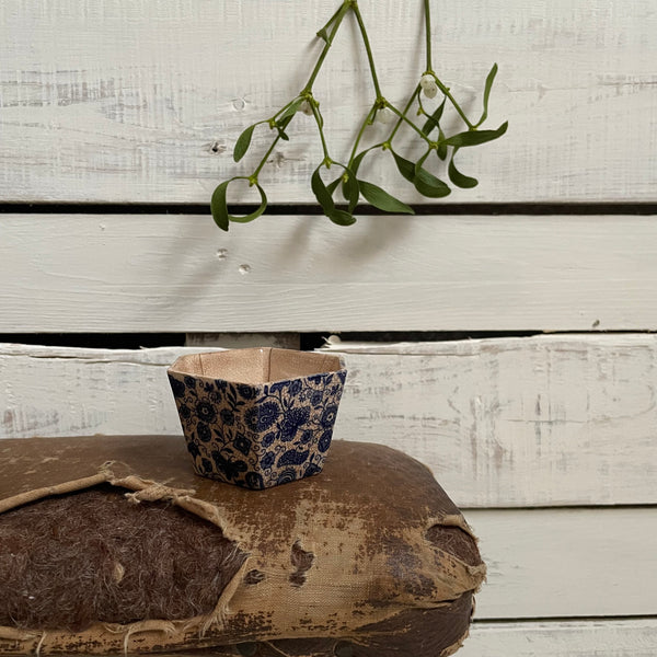 Antique Crazed Floral Pot
