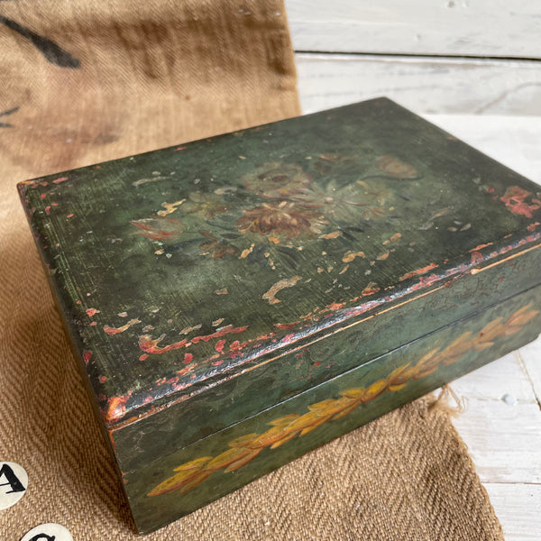 Antique Wooden Painted Box