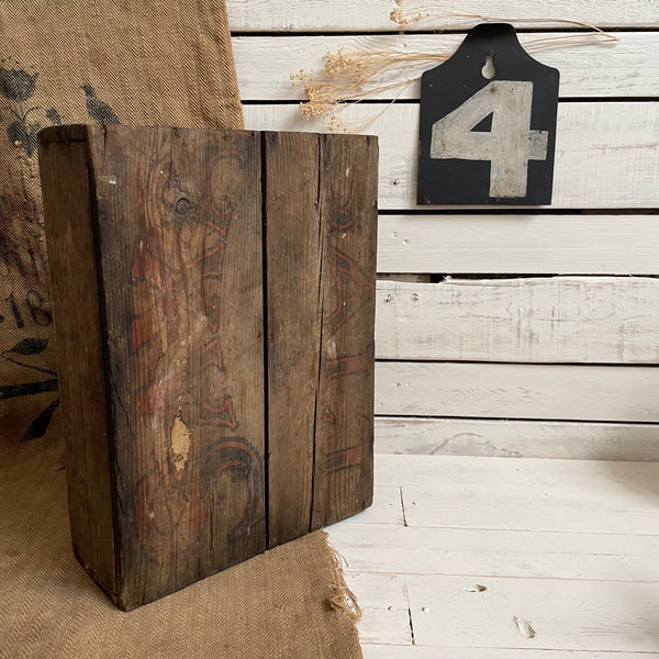 Antique Wooden Handle Trug Tray