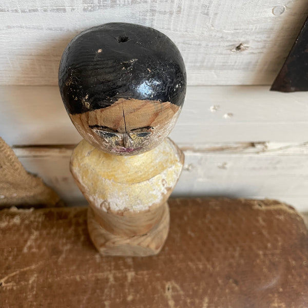 Antique Grodnertal Peg Doll