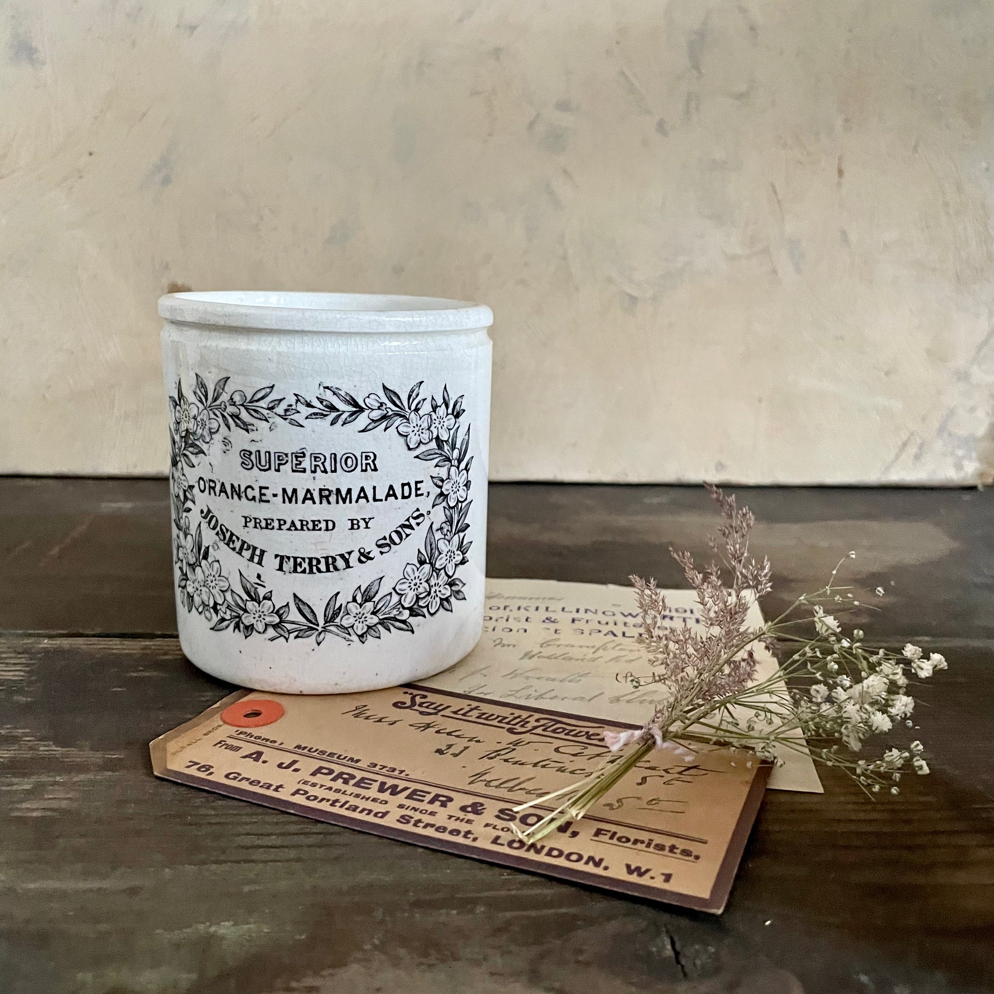 Antique Joseph Terry & Sons Marmalade Pot